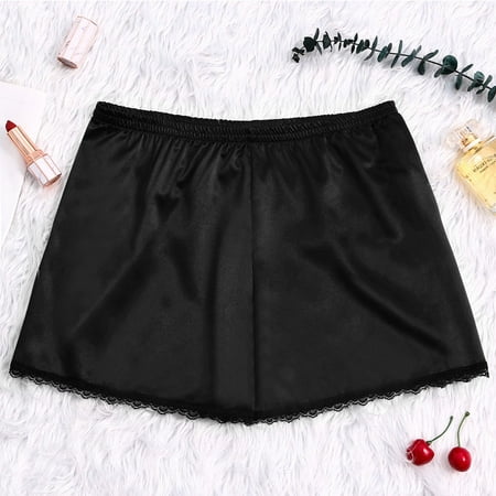 

Aueoe Bathrobe For Women Sleep Shirts For Women Silk Satin Sexy Flowers Floral Lace Pajamas Underwear Women Shorts S-Xxxl Clearance