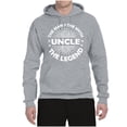 thumbnail image 2 of Wild Bobby, Uncle Man Myth Legend Funny Dad Uncle Papa Granpa Dad Gift, Father's Day, Unisex Graphic Hoodie Sweatshirt, Heather Grey, XX-Large, 2 of 4