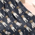 thumbnail image 4 of Jack Russell Terrier Blanket,Comfortable Soft Flannel Throw Blanket,All Season,Warm Lightweight Blankets for Sofa Bed Couch Living Room Chair,50"x60"(130x150cm), 4 of 4