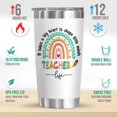 thumbnail image 2 of Teacher Appreciation Gifts For Women, Teacher''s Day Birthday Gift Ideas, Teacher Graduation Gifts, Farewell, Going Away, Thank You Gifts For Coworkers, Teacher, Women, 20oz Stainless Steel Tumbler, 2 of 6
