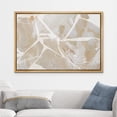 thumbnail image 2 of wall26 Framed Canvas Print Wall Art Minimal Geometric Brown Pastel Paint Polygons Abstract Shapes Illustrations Modern Art Decorative Contemporary for Living Room, Bedroom, Office - 16x24 Natural, 2 of 5
