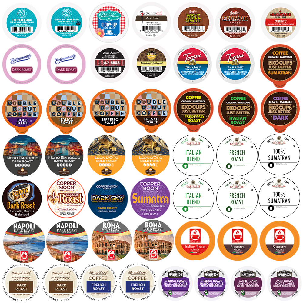 Perfect Samplers Dark Roast and Bold Flavors Coffee Pod Variety Pack ...