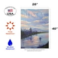 thumbnail image 2 of Toland Home Garden Welcome to the River River Welcome Flag Double Sided 28x40 Inch, 2 of 5