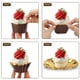 thumbnail image 2 of 200 Piezas de Papel de Aluminio Cupcake Cups Moldes Desechables para Muffins Tazas para Hornear Aluminio Cupcake Tip Pan Ramekin Holders Little Pudding Cups-Dorado + Marrón, 2 of 5