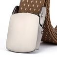 thumbnail image 3 of Men Belt Nylon Fashion Alloy Work Belt Web Belt with Automatic Slide Buckle, 3 of 10