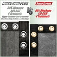 thumbnail image 3 of ShadeMart Gray 8' x 50' Plus Extra Heavy Duty Fence Screen Privacy Screen - Commercial Grade 220 GSM - Heavy Duty - 3 Years Warranty, 3 of 8
