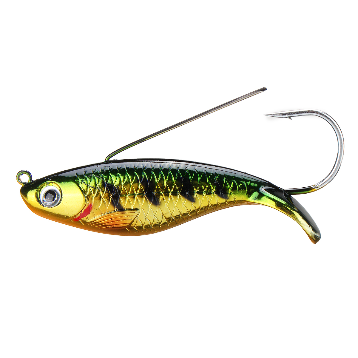 Weedless Shad Sinking Fishing Lures Swimbait Hard Crank Bait Bass