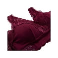 thumbnail image 7 of Women's Seamless Lace Bra Top with Front Lace Cover Sports Bra, 7 of 7