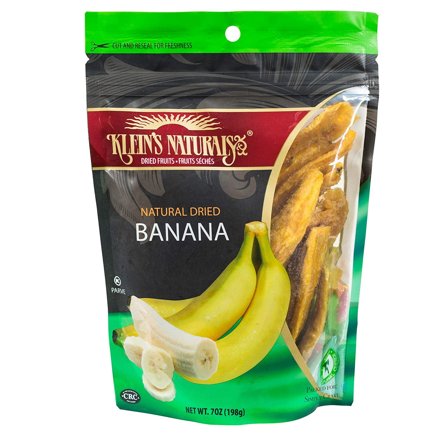 Klein's Natural Dried Bananas, Unsweetened Better than Banana Chips