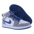 thumbnail image 4 of Nike Jordan 1 Mid PS Boys Shoes Size 13, Color: Cement Grey/White/True Blue, 4 of 4