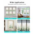 thumbnail image 6 of Window Privacy Film Spring Green Leaf Stained Glass Window Film Decorative Sun Block Window Cover Country Botanical Watercolor Plant Window Clings Static Adhesive Sticker for Bathroom 19.6"x39.3", 6 of 7