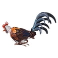 thumbnail image 4 of Estatua de gallo para jardín al aire libre, estatuilla de Animal, estatua de simulación para Patio, gallo de Metal, ornamento de césped, escultura art cabeza baja, 4 of 9