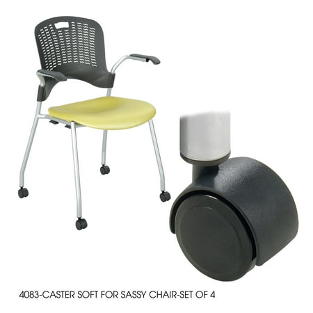 Safco 4083BL Seating Accessories Soft Caster for Sassy Chair-Set of