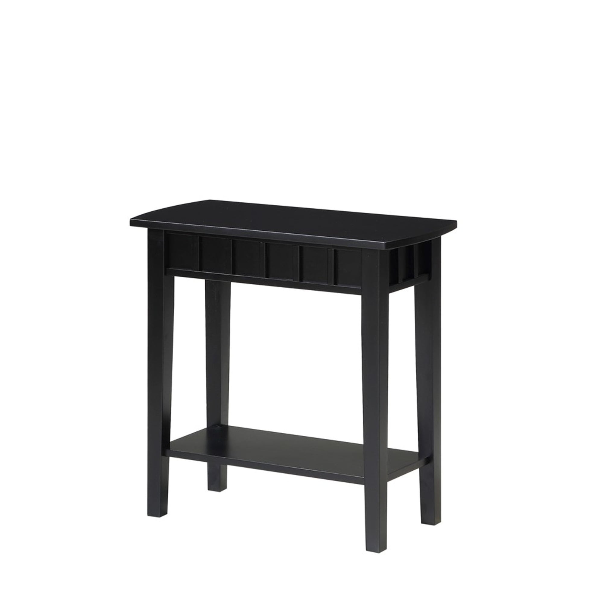 Convenience Concepts Dennis End Table with Shelf, Black