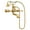 Brushed Gold, variant on Moen S22110 Weymouth Floor Mounted Clawfoot Tub Filler - Gold