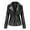 Black, variant on Fjofpr Womens Fall Clothing Womens Plus Size Faux Leather Jackets Long Sleeve Outerwear with Pockets Ladies Casual Solid Lightweight Zipper Coat