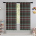 thumbnail image 5 of Blackout Kids Curtains,Green and Red Checkerboard Checkered Pattern Childrens Insulated Curtains Set Of 2,Bedroom Essentials,Toddler Room Decor 42"x63", 5 of 5