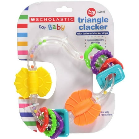 Grab Rattle - Scholastic Triangle Clacker Grab and Spin Rattle