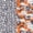 Gray Orange 01, variant on Manfei Minimalst Cheetah Camo Twin Bedding, Mid Century Animal Print Bedding Comforter Set, Gray Orange, Black Reversible, 7pcs
