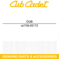 thumbnail image 3 of CUB CADET 738-05172 Spindle Shaft Star 5.83 Lg RZT XT1 XT2 LX46 LX42 LT46 LT42, 3 of 6