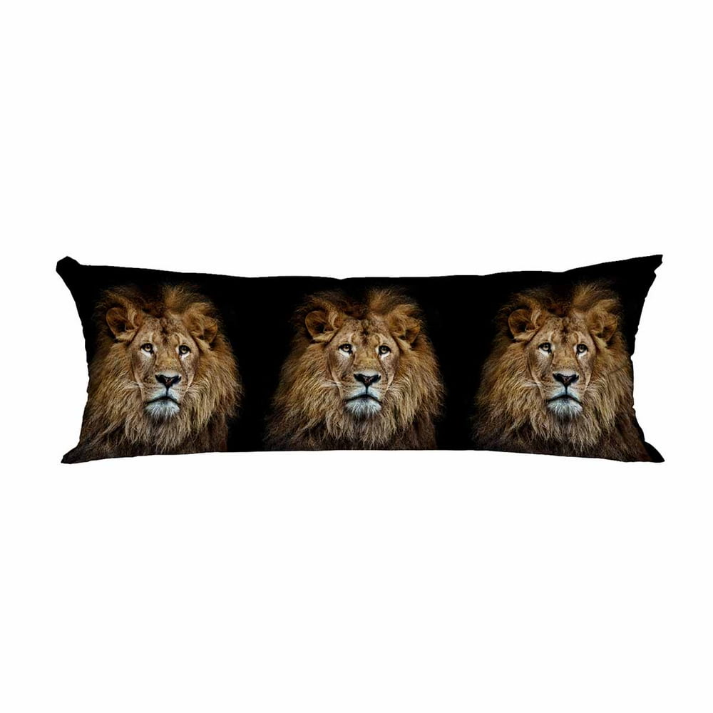 PKQWTM Color Lion Portrait Long Body Pillow Case Cover Pillow Cushion