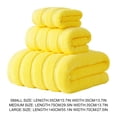 thumbnail image 3 of Toalla De Baño Juego de 3 toallas de baño de fibra superfina,suaves y absorbentes para ducha y spa (Amarillo) Rkxzt, 3 of 9