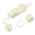 thumbnail image 3 of Unique Bargains 1 Pc Bath Shower Loofah Sponge Body Puffs for Bathroom Shower 11.42"x4.72"x2.36" Beige, 3 of 6