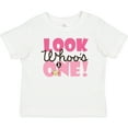 thumbnail image 3 of Inktastic Look Who is One Owl Girls Baby T-Shirt, 3 of 5
