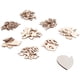 thumbnail image 4 of 400 Uds. De chips de corazón huecos de madera, rodajas de madera decorativas, manualidades para fiesta de boda, 4 of 5