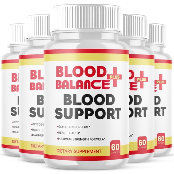 Blood Balance Plus Blood Support Pills Advanced Formula Vitamin Supplement Blood Balance   300 Capsules