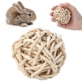 thumbnail image 4 of Corn Husk Toy Ball, Relieve Boredom Small Animal Activity Chew Toy Natural Material Safe  For  For Hamster, 4 of 8