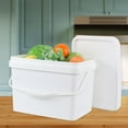 thumbnail image 5 of 4 Packs Plastic Food Storage Bucket with Lid, 5 Gallon Airtight Plastic Buckets with Handles, White, 5 of 7