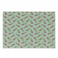 thumbnail image 1 of Vintage Cutting Board, Traditional Polka Dotted Background Doodle Style Pineapple, Decorative Tempered Glass Cutting and Serving Board, Small Size, Dark Coral Pale Blue, by Ambesonne, 1 of 1