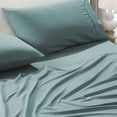 thumbnail image 2 of ESCA Blue Bed Sheets Set - OEKO-TEX Certified, 4-Piece Set (Flat Sheet, Fitted Sheet, Pillowcases) Queen Size, 2 of 6