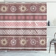 thumbnail image 1 of Ambesonne Zambia Shower Curtain, Antique Traditional Boho, 69"Wx75"L, Dried Rose Yellow, 1 of 3
