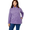 thumbnail image 1 of Woman Within Plus Size Quarter-Zip Microfleece Pullover Fleece Jacket, 1 of 9