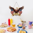thumbnail image 6 of 250th Anniversary 4th of July Door Sign America Eagle Wooden Hanging Decor 1776 2026 Patriotic Independence Day Wreath for Front Door Porch Outdoor Home Decoration, 6 of 7
