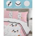 thumbnail image 4 of Halloween Twin Size Down Alternative Comforter, Lightweight Comforter Quilt Bedding Set with Pillow Shams Cartoon Cute Ghost Fall Pumpkins All Seasons Bed Comforter Duvet Insert 68"x86", 4 of 7