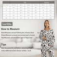 thumbnail image 4 of Loritta Secret 2 Pieces Womens Pajamas Sets Comfy Printed Loungewear Sets Woman with Pockets,S-2XL, 4 of 6