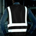 thumbnail image 4 of Safety Vest for Men High Visibility Reflective Vests Construction Security Workwear Vest with Multi Pockets, 4 of 5