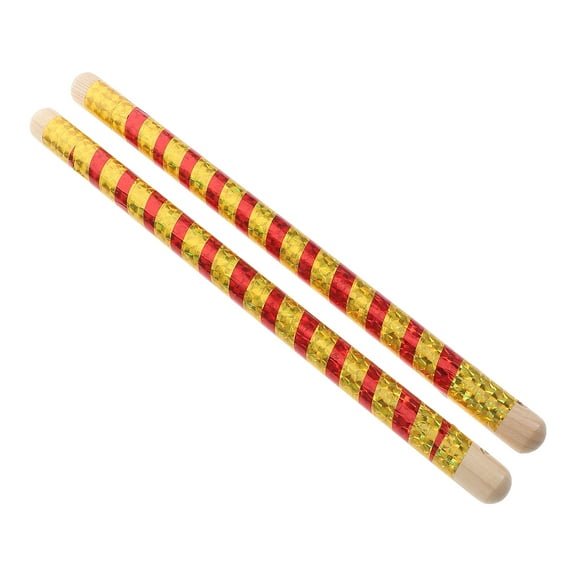 Hytrove 2Pcs Multi Color Dandiya Sticks for Beginners and Drumming Enthusiasts