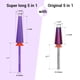 thumbnail image 4 of Brocas para uñas MelodySusie Super Long 5 en 1 de carburo de tungsteno, 4 of 8