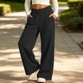 thumbnail image 2 of Timegard Girls Sweatpants Kids Wide Leg Pants Elastic High Waist Loose Comfy Lightweight Trousers Fall, 2 of 8