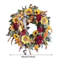 thumbnail image 3 of Sunflower Flower Ring French Rural Flower Ring Gardener Gardens Spring And Summer Window Wreath To Sunflower, 3 of 6
