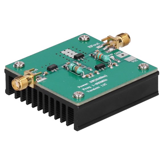 Módulo amplificador, placa amplificadora de banda ancha de potencia de RF de 12 V CC, diseño fácil de usar para amplificador de banda ancha de RF