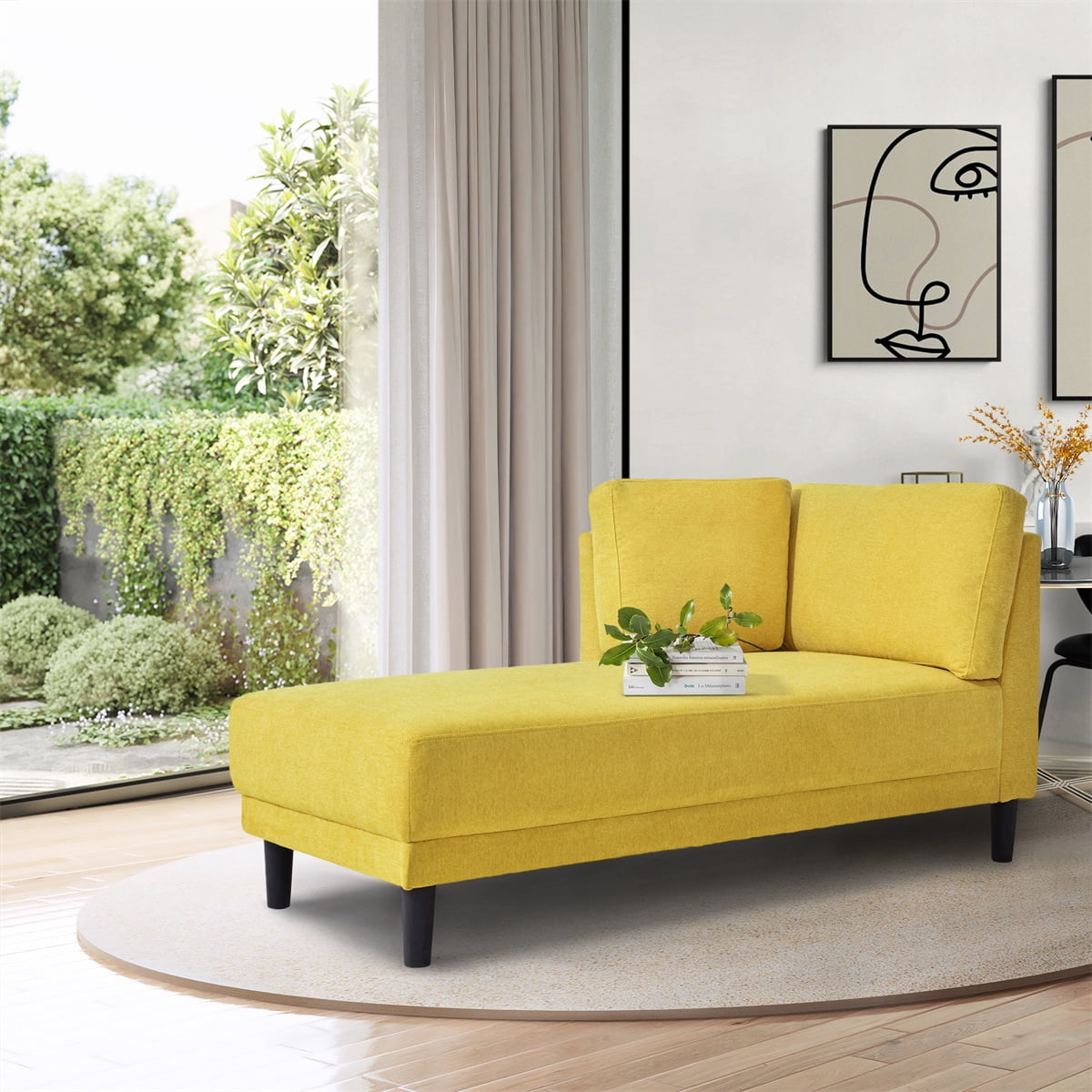 Narrow chaise lounge chair discount