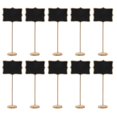 thumbnail image 1 of 20 Pack Wood Mini Chalkboards Signs Stakes,Blackboards with Stands&Stickers,Small Rectangle Black Board, 1 of 9