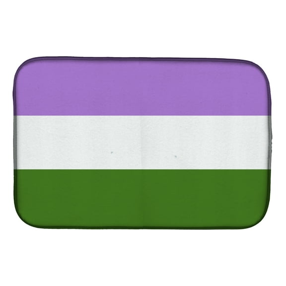 Genderqueer Pride Dish Drying Mat