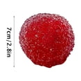 thumbnail image 2 of Moonsky Fruta del bosque antiestrés, diseño de arándano rojo realista, superficie con pequeños bultos, material TPR no tóxico, excelente para masajear manos y dedos, color rojo vibrante, 2 of 2