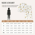 thumbnail image 4 of Pajama Sets for Women 2 Pcs, Cartoon Cute Hamster Love Button Down Long Sleeve Sleepwear Lounge PJ Sets, 4 of 6